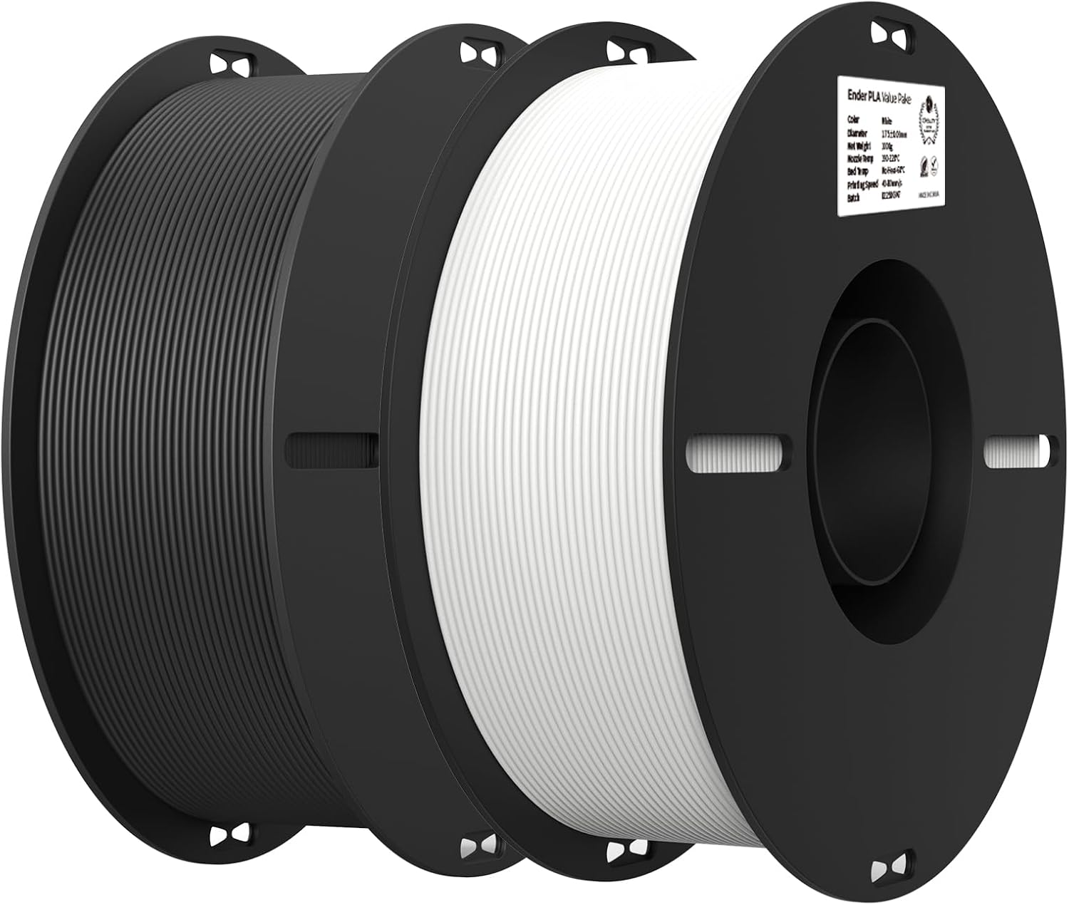 Creality 2kg Black and White PLA Filament Bundle