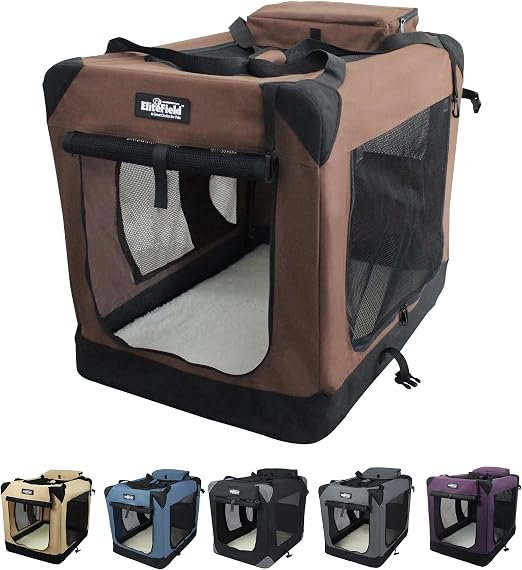 EliteField 3-Door Soft-Sided Dog Crate