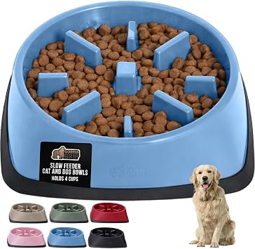 Gorilla Grip Slow Feeder Dog Bowl