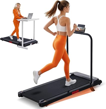 KASSADIN walking pad treadmill with handle bar for beginners