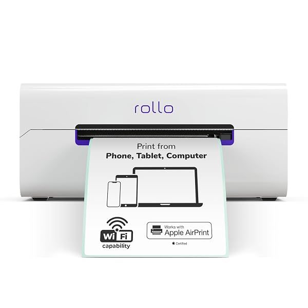 Rollo Wireless Wi-Fi 4x6 thermal shipping label printer