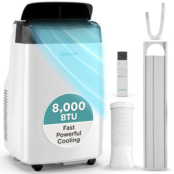 SereneLife Portable Air Conditioner, 8,000 BTU