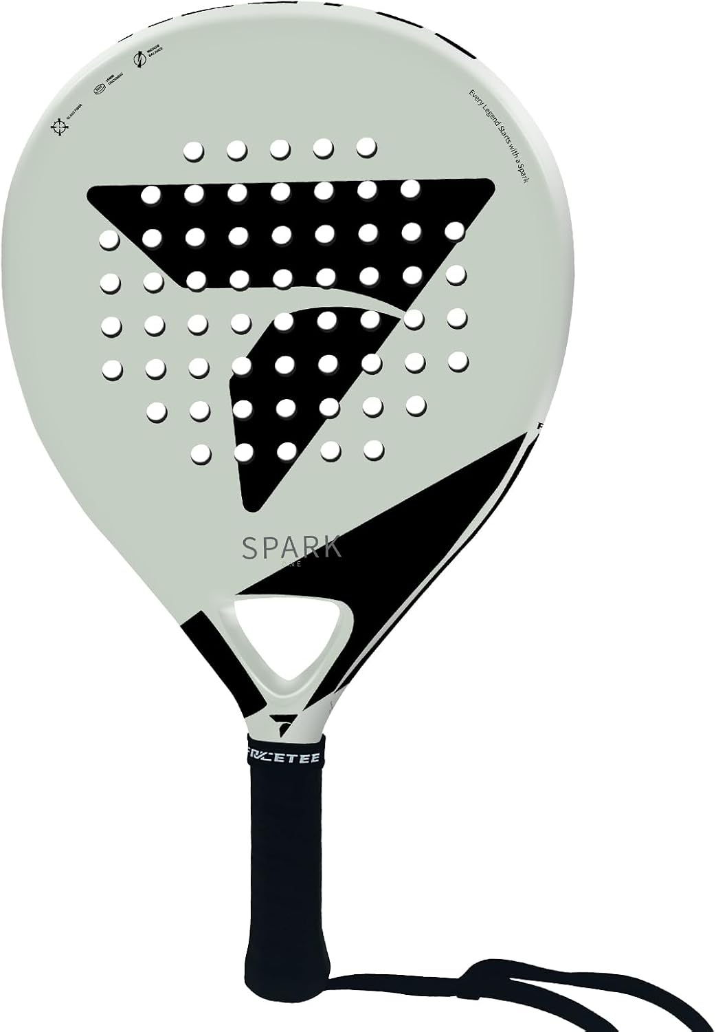 Spark ONE lightweight fiberglass padel racket with soft EVA core