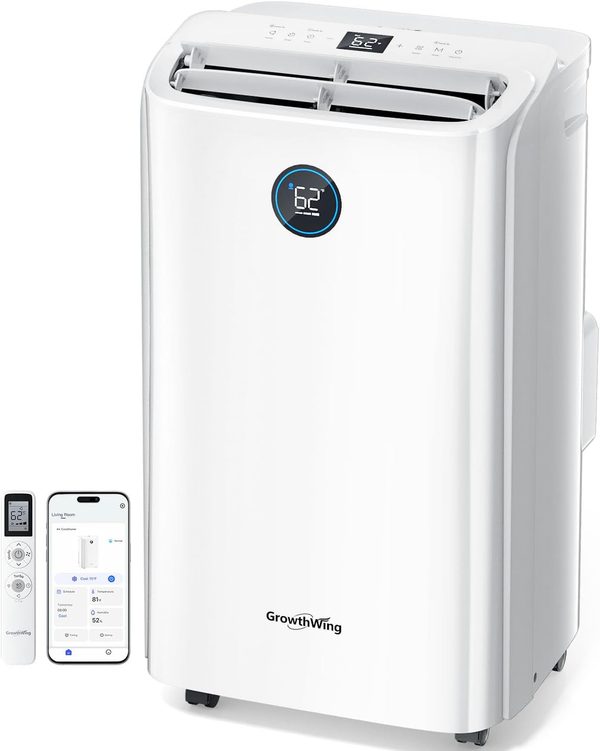 GrowthWing 14,000 BTU Smart WiFi Portable Air Conditioner