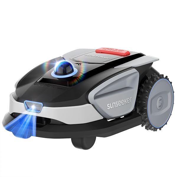Sunseeker S4 Robot Lawn Mower, 3D LiDAR, Vision AI, 0.25 Acre